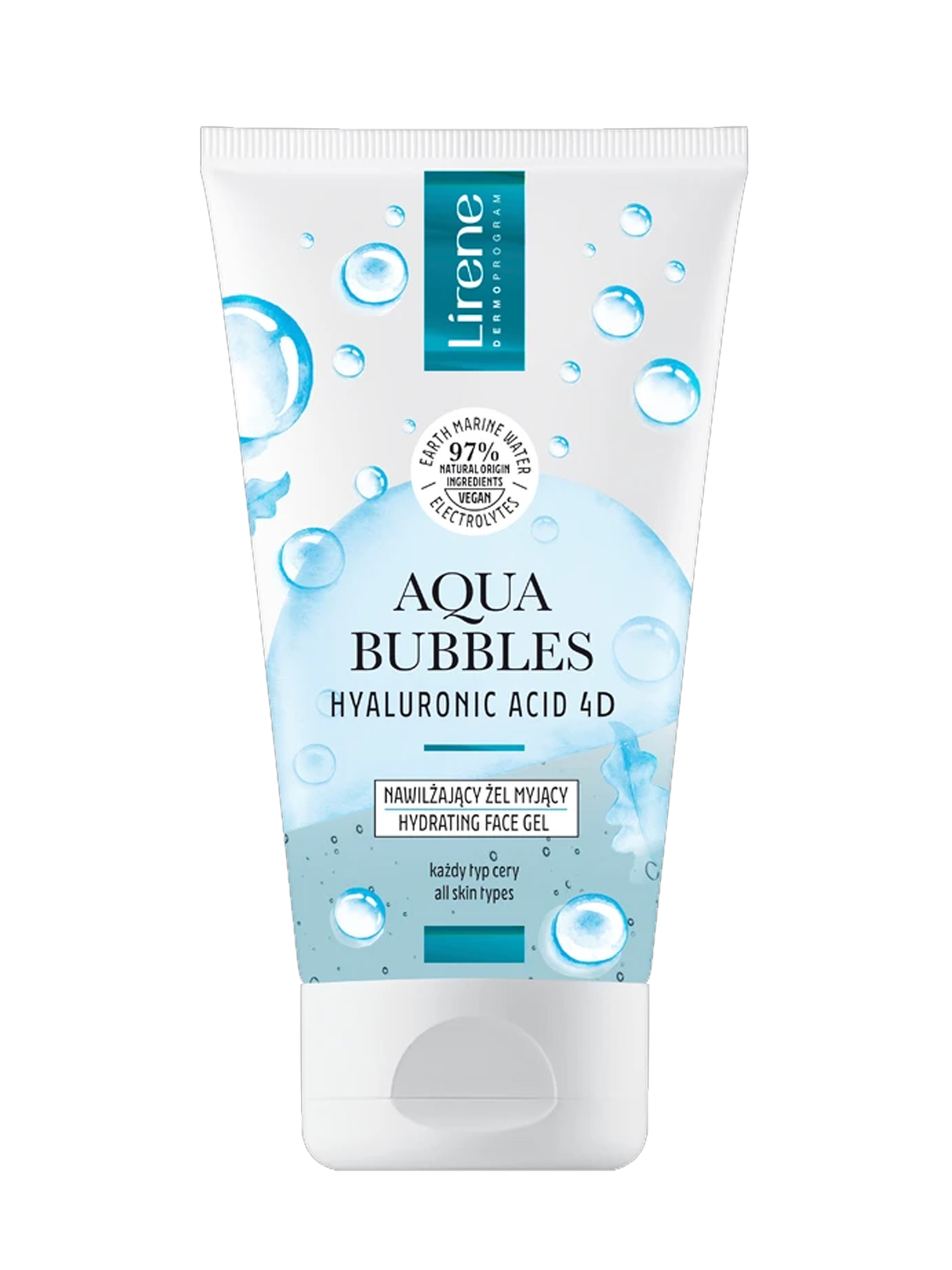 Lirene AQUA BUBBLES Moisturizing cleansing gel 150 ml