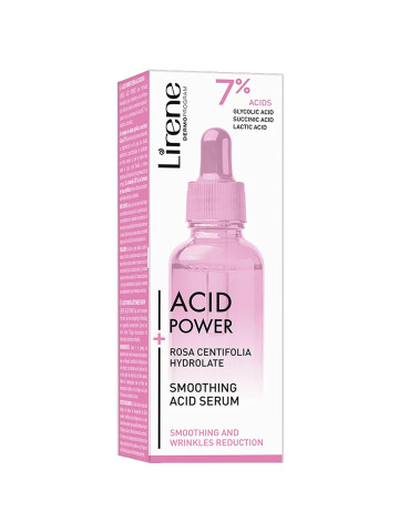 Lirene ACID POWER Smoothing serum with glycolic, succinic and lactic acids 30 ml
