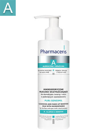 PHARMACERIS A CLEANSING AND MAKE-UP REMOVING MILK WITH MICROSPHERES  PURI-SENSIMIL 190 ML