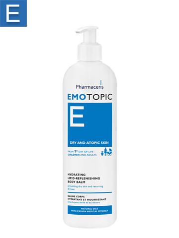 EMOTOPIC  HYDRATING AND LIPID-REPLENISHING BODY BALM FOR DAILY CARE PREVENTING DRY SKIN AND RECURRING DRYNESS 400 ML