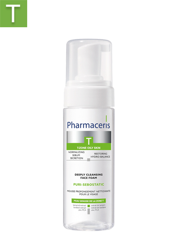 PHARMACERIS T DEEPLY CLEANSING FOAM FACE CLEANSING FOAM RESTORES HYDRO-BALANCE OF THE SKIN  PURI-SEBOSTATIC 150 ML