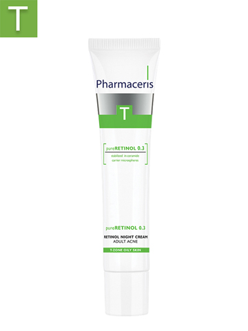 PHARMACERIS T ANTI-ACNE RETINOL NIGHT CREAM FOR ADULTS  PURERETINOL 0.3 40 ML